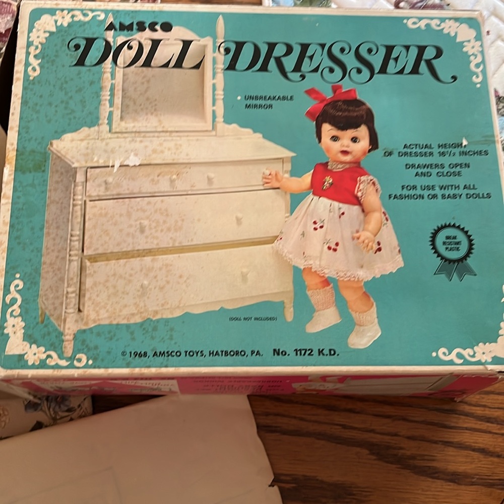 Vintage Amsco doll dresser. 1968. No 1172 - Picture 7 of 10